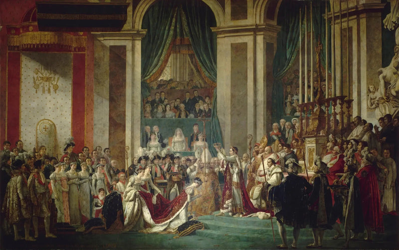 Napoléons første krig og kroningen av keiserinne Joséphine - Jacques-Louis David