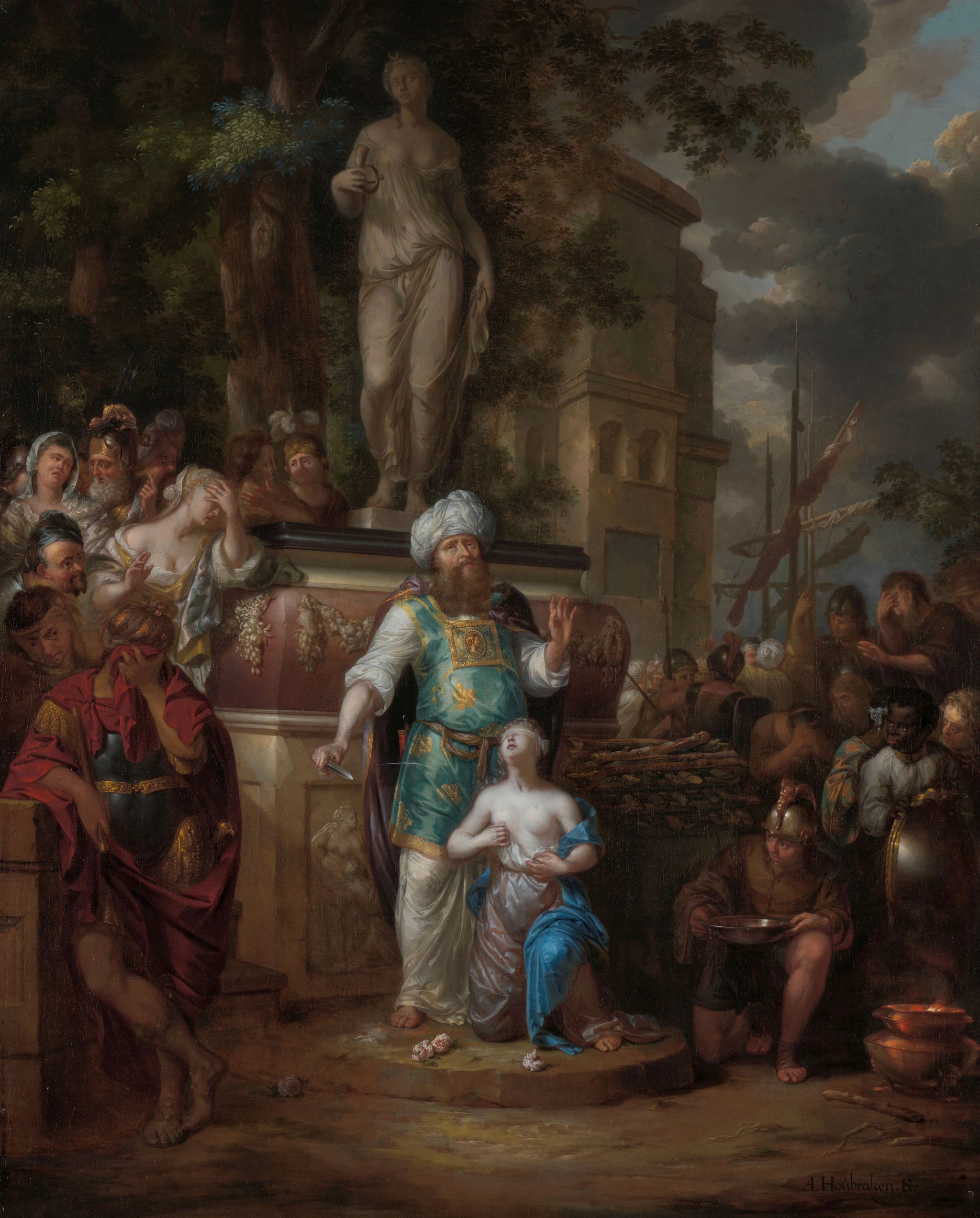 Le sacrifice d'Iphigénie - Arnold Houbraken