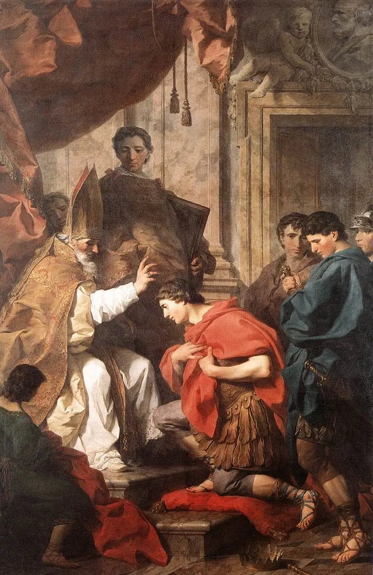 Saint Ambroise absolutt Théodose - Pierre Subleyras