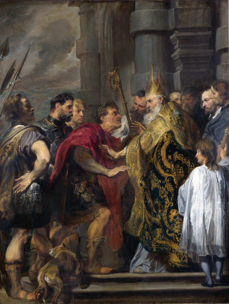 Saint Ambroise refusant à Théodose l'entrée de son église

Source:
saint Ambroise refusant à Théodose l'entrée de son église - Antoine van Dyck