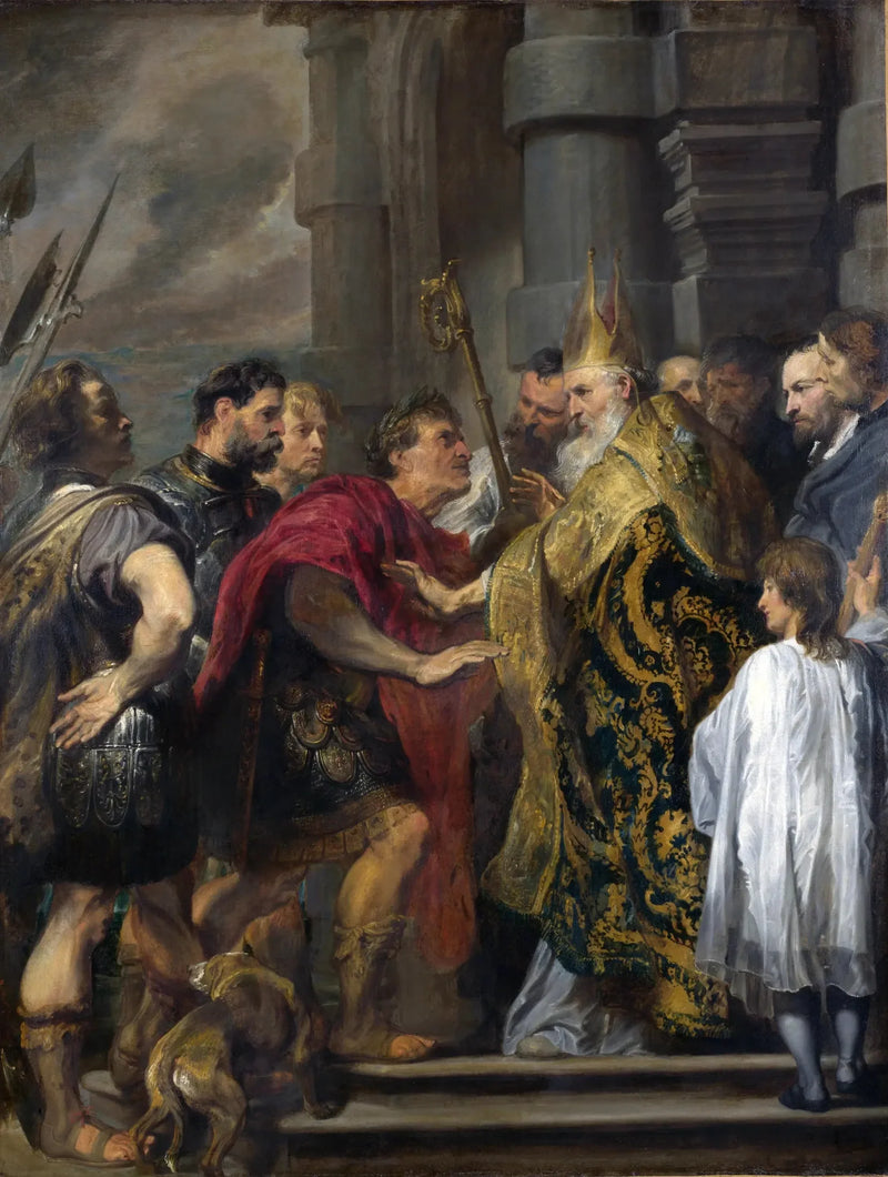 Saint Ambroise refusant à Théodose l'entrée de son église

Source:
saint Ambroise refusant à Théodose l'entrée de son église - Antoine van Dyck