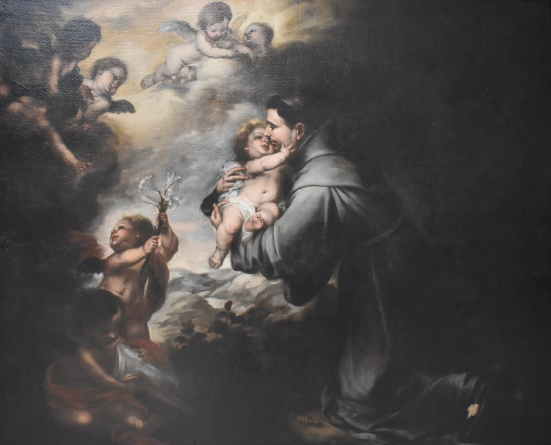 Saint Antoine de Padoue som tilber den lille Jesus - Bartolomé Esteban Murillo

Source:
Saint Antoine de Padoue adorant l'Enfant Jésus - Bartolomé Esteban Murillo