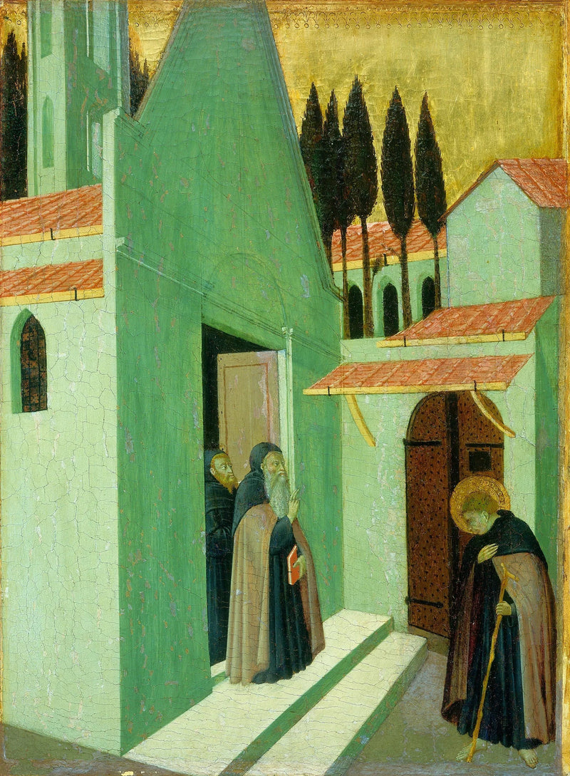 Saint Antoine forlater sitt kloster - Mester av Osservanza