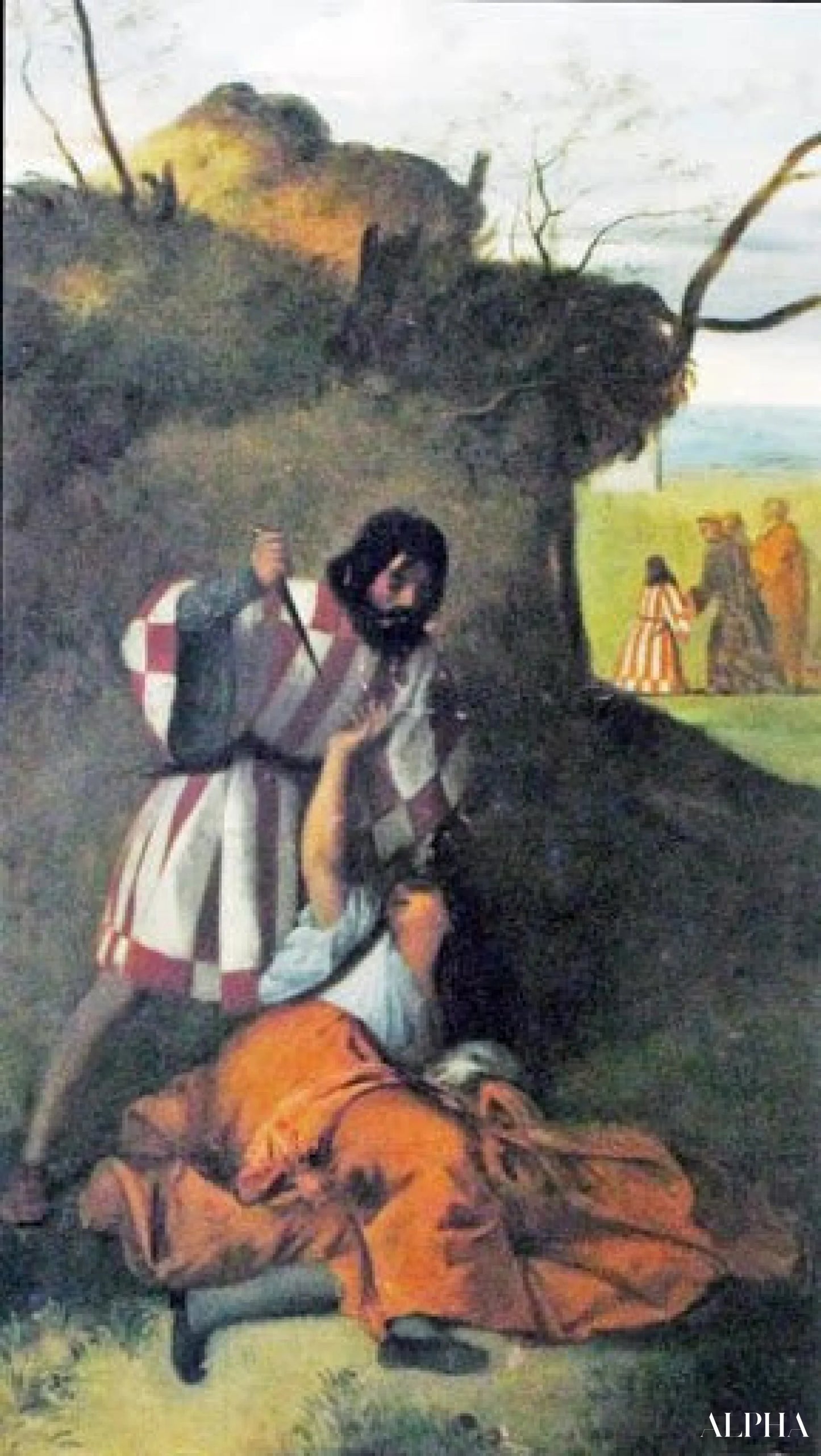Saint Antoine gjenoppliver en kvinne drept av sin ektemann - Edgar Degas - Høykvalitets reproduksjoner av malerier og bilder