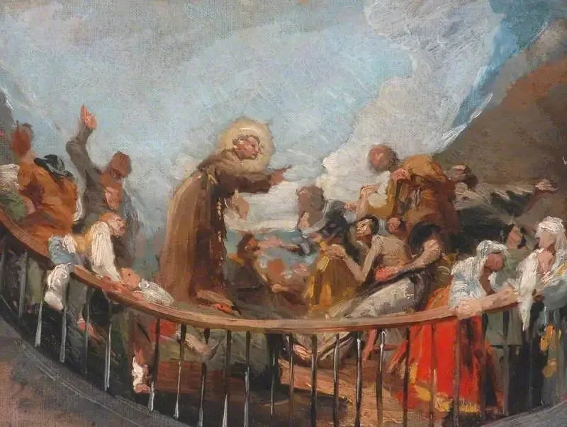 Sankt Anton som gjenoppliver en død - Francisco de Goya