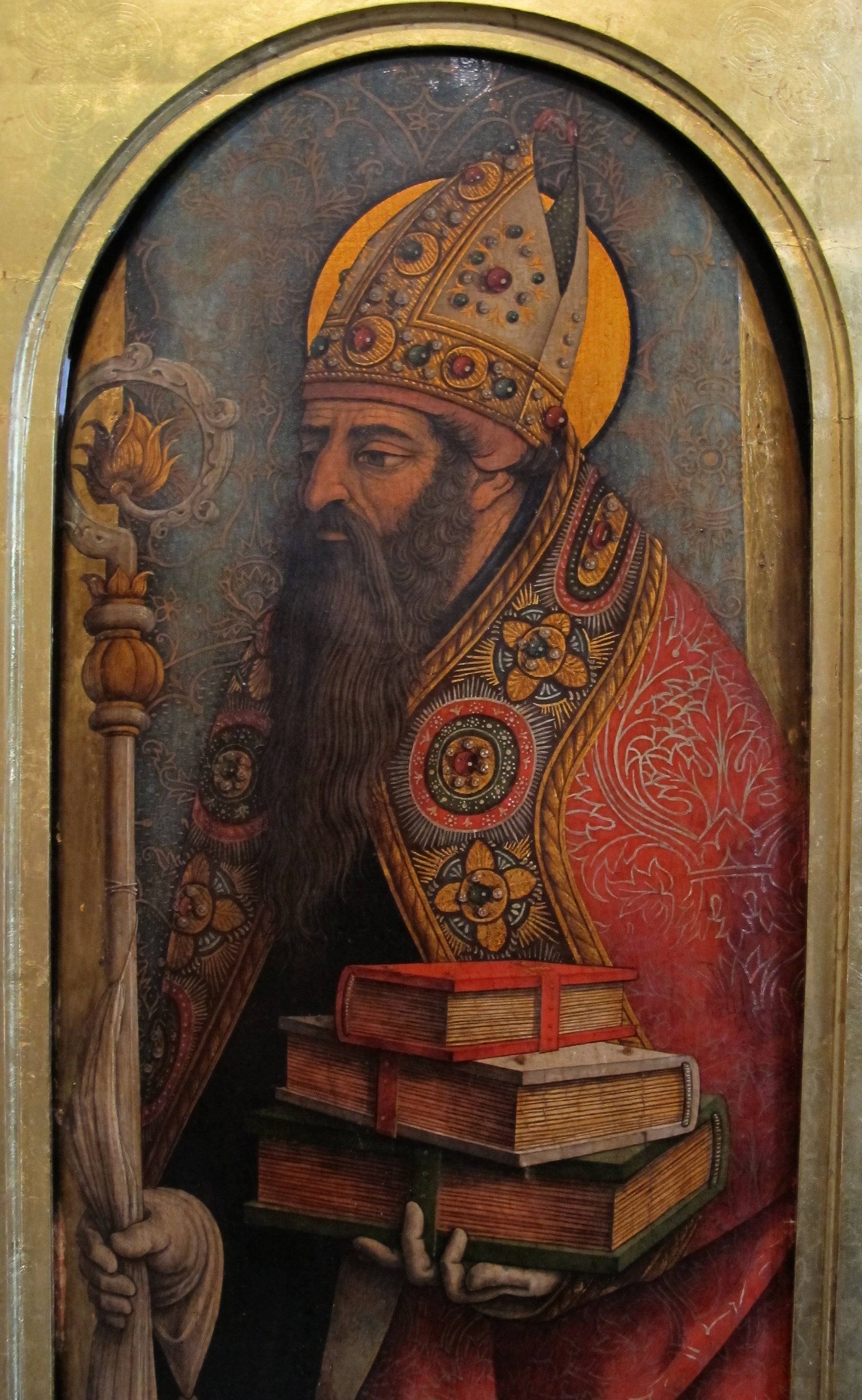 Saint Augustin - Carlo Crivelli image 1 reproduction réalisée par Alpha Reproduction