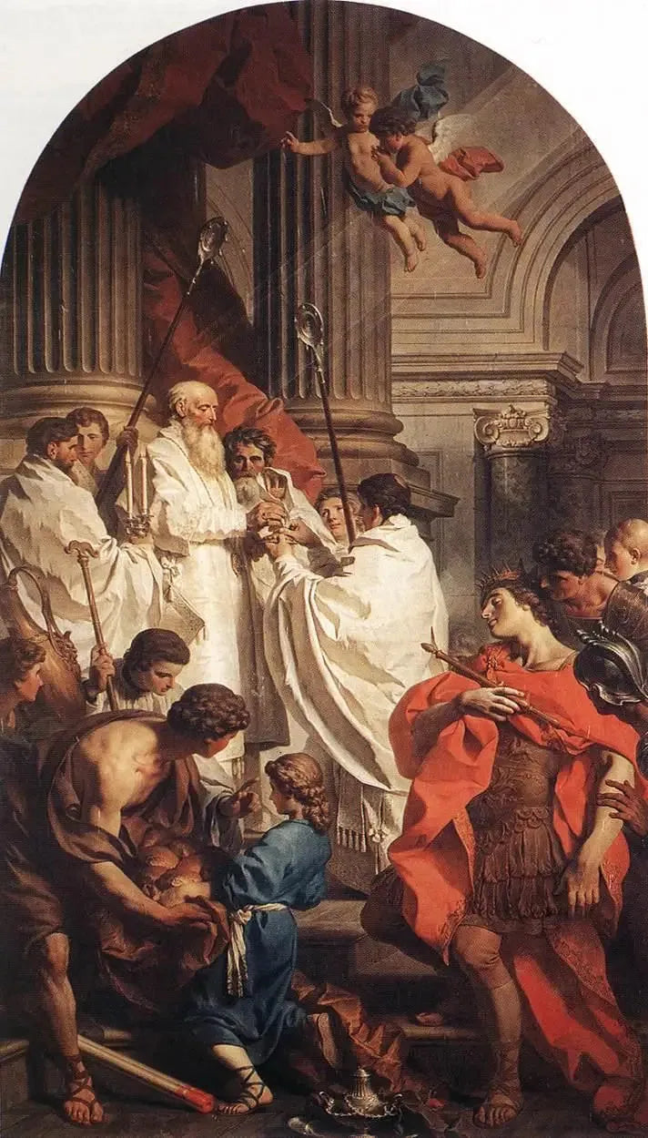 Saint Basile som feirer messen foran keiser Valens - Pierre Subleyras