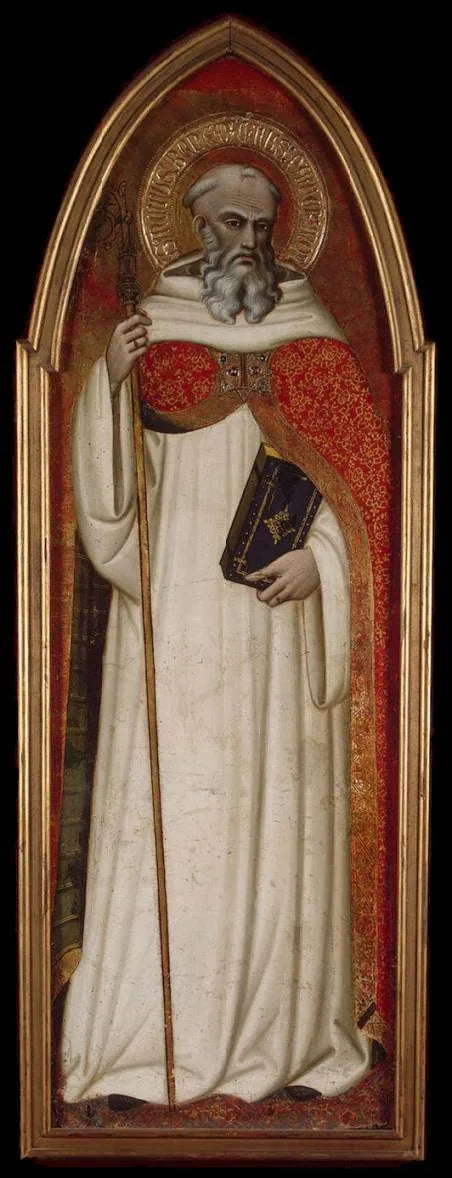 Saint Benoît (en polyptykvinge) - Spinello Aretino