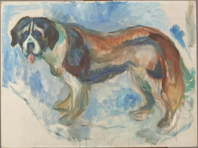 Sankt Bernhard i snøen - Edvard Munch