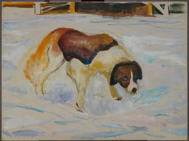 Sankt Bernhard i snøen - Edvard Munch