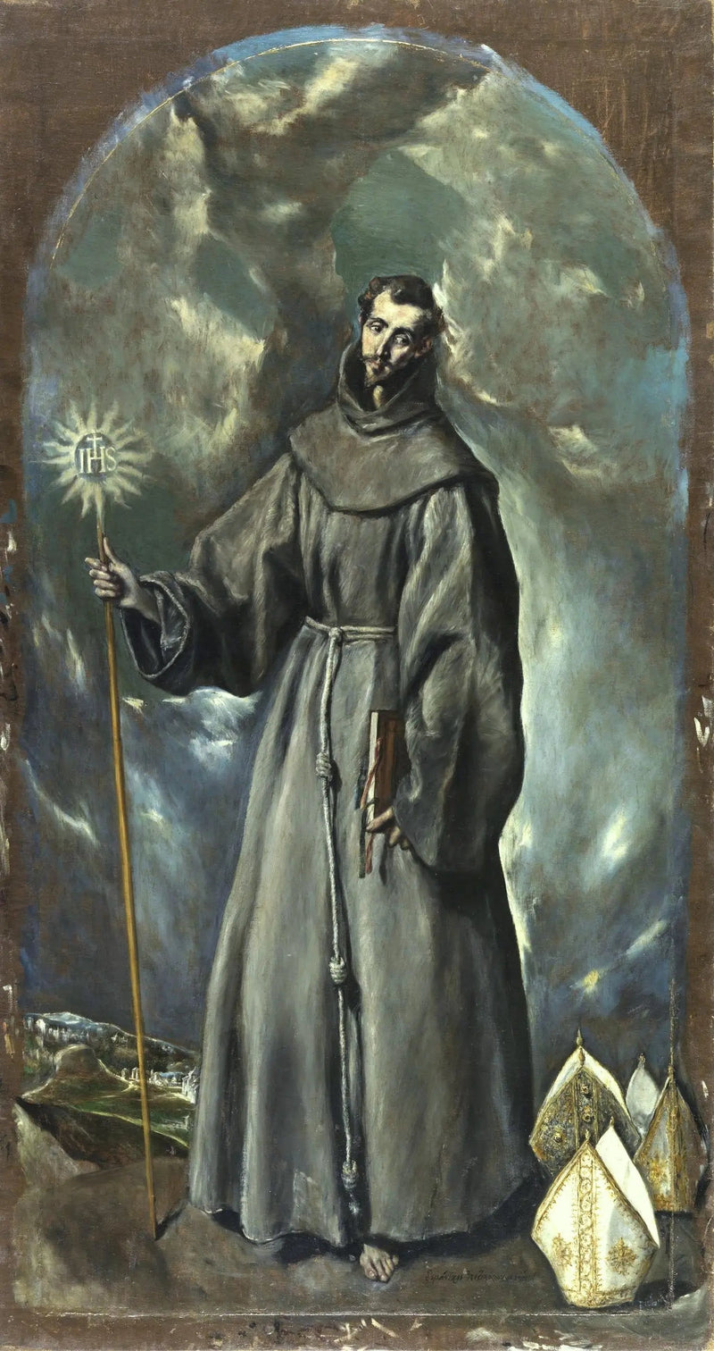 Saint Bernhard av Siena - El Greco