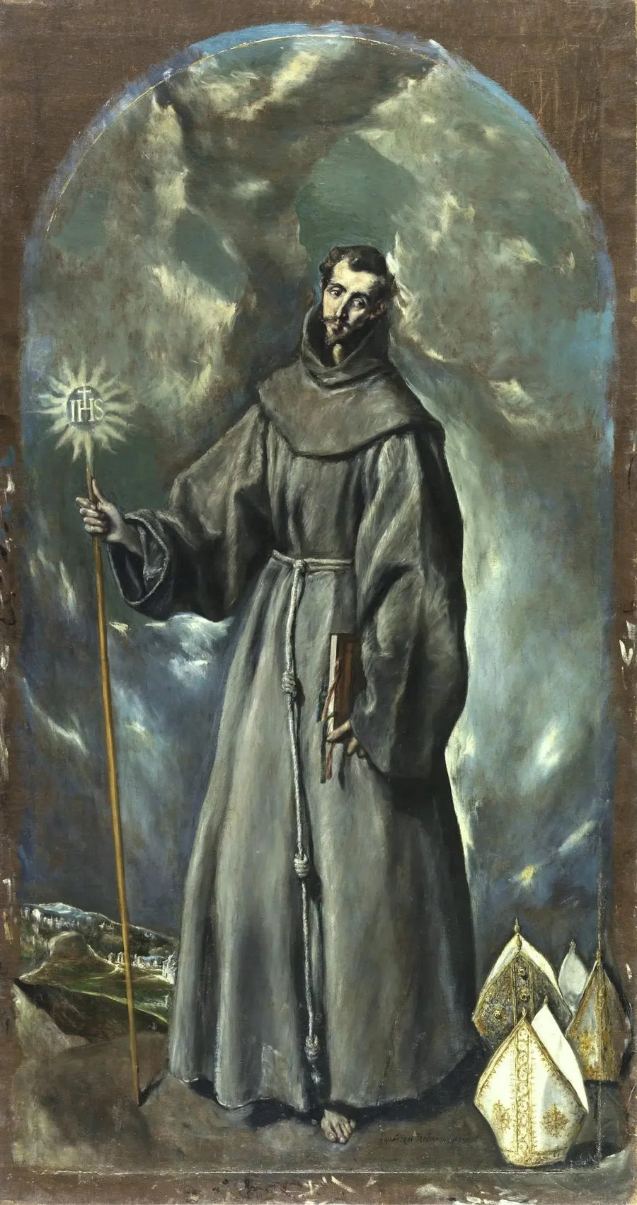 Saint Bernhard av Siena - El Greco