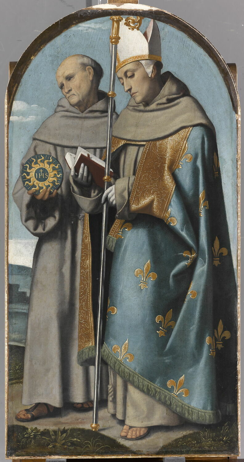 Saint Bernardin de Sienne og Saint Louis de Toulouse - Alessandro Bonvicino
