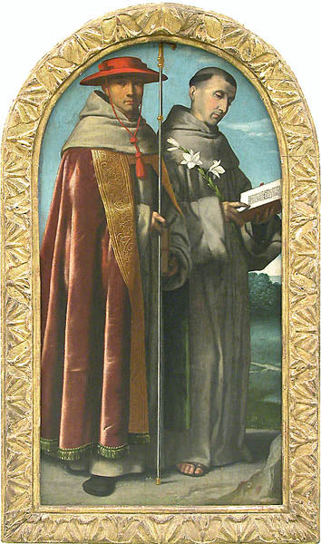 Saint Bonaventura og Saint Antoine de Padoue - Alessandro Bonvicino