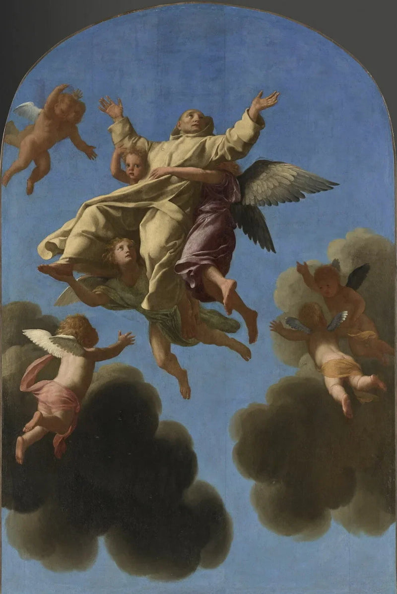 Saint Bruno blir tatt opp til himmelen - Eustache Le Sueur