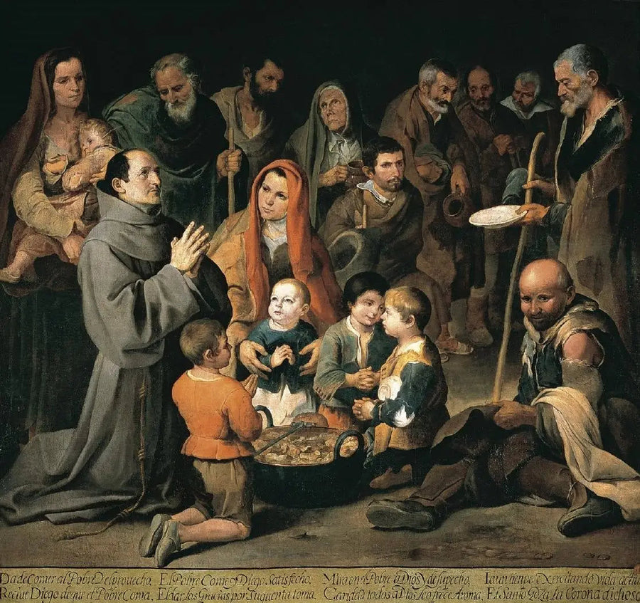 Saint Didaque d'Alcalá som mater de fattige - Bartolomé Esteban Murillo

Source:
Saint Didaque d'Alcalá nourrissant les pauvres - Bartolomé Esteban Murillo