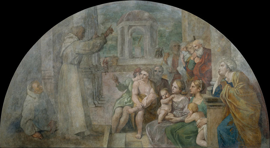 Saint Didaque forkynner - Annibale Carracci