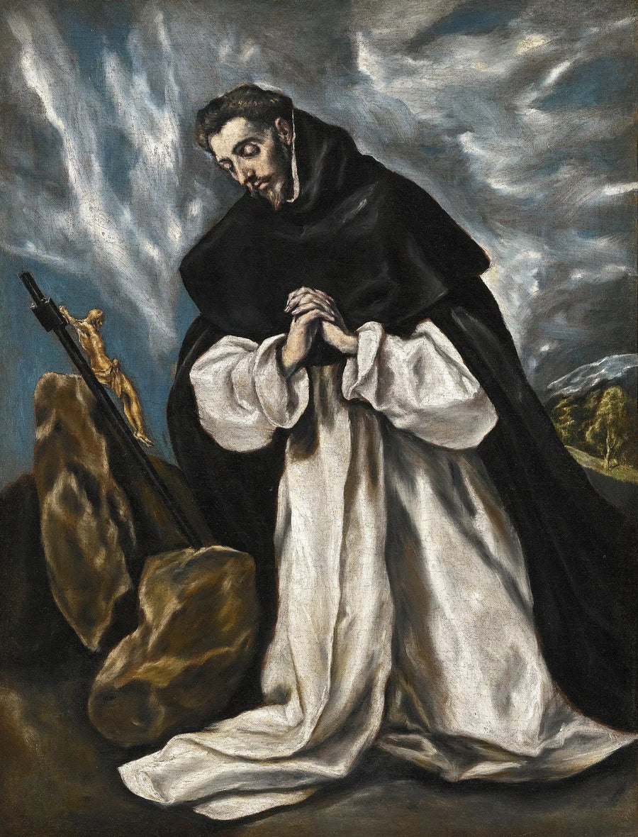 Saint Dominique i bønn - El Greco