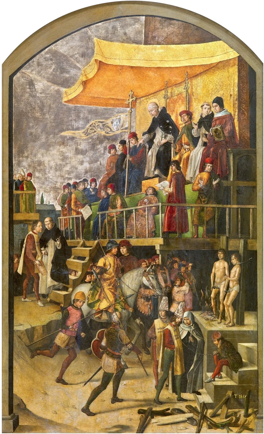 Saint Dominique som leder en autodafé - Pedro Berruguete