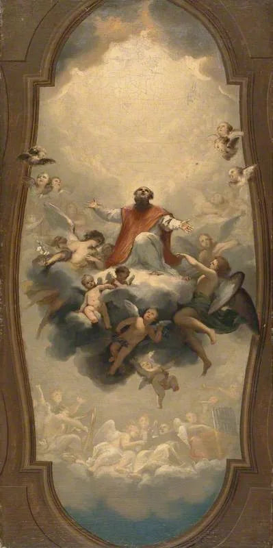 Saint Eusèbe i himmelen - Anton Raphael Mengs