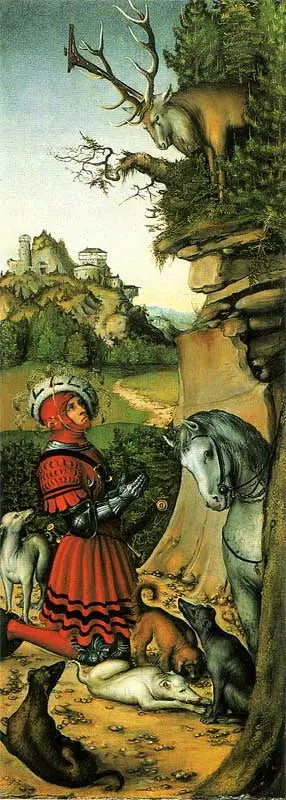 Saint Eustachus - Lucas Cranach den eldre