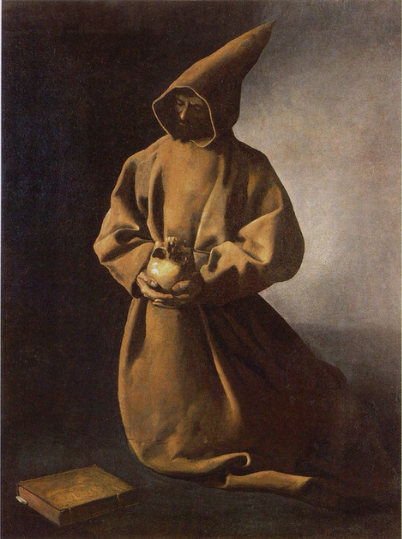 Saint François på kne - Francisco de Zurbarán