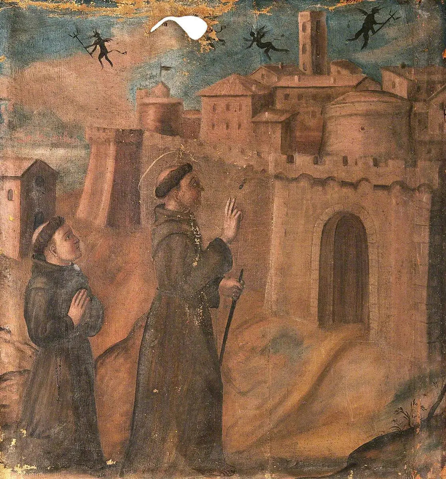 Saint François jager ut demoner - Giotto