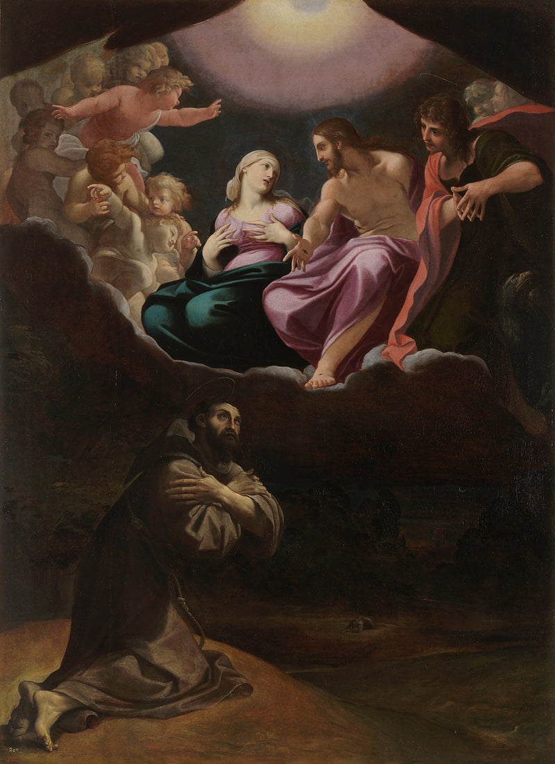 Saint François d'Assise i Portioncule - Ludovico Carracci