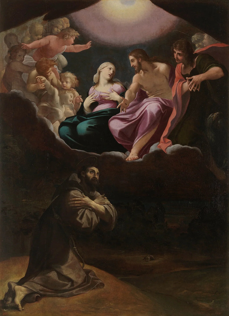Saint François d'Assise i Portioncule - Ludovico Carracci
