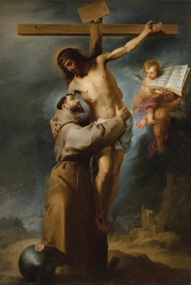 Saint François d'Assise som kysser den korsfestede Kristus - Bartolomé Esteban Murillo

Source:
Saint François d'Assise embrassant le Christ crucifié - Bartolomé Esteban Murillo