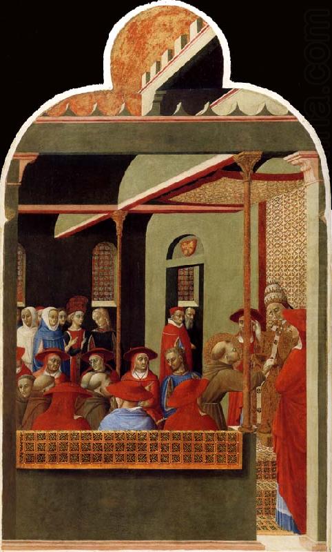 Saint François foran paven Honorius III - Stefano di Giovanni (Sassetta)