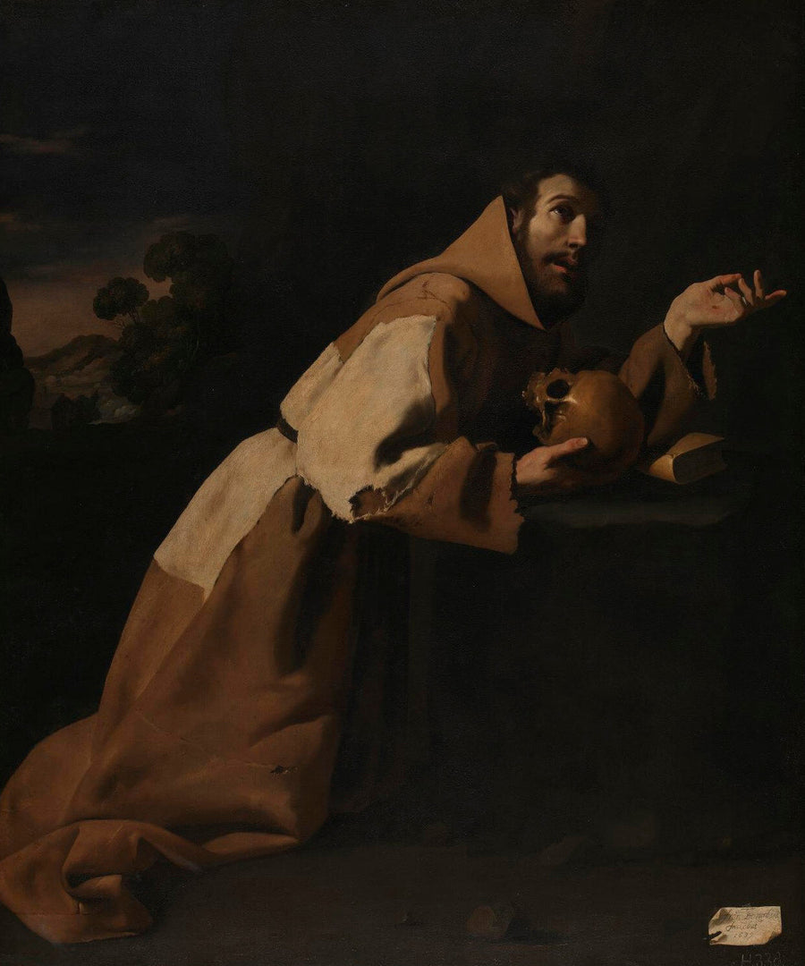 Saint François i meditasjon - Francisco de Zurbarán
