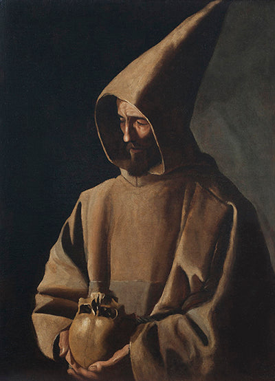 Saint François i meditasjon - Francisco de Zurbarán