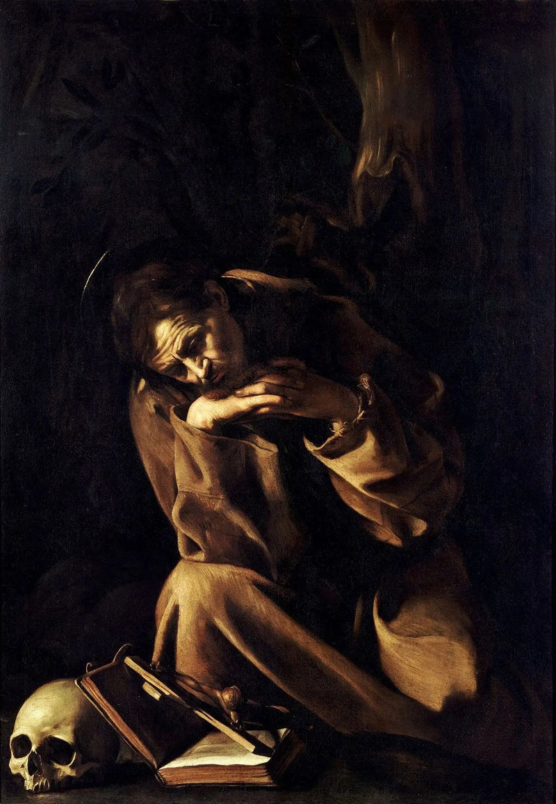 Sankt Frans av Assisi i meditasjon over korset - Caravaggio