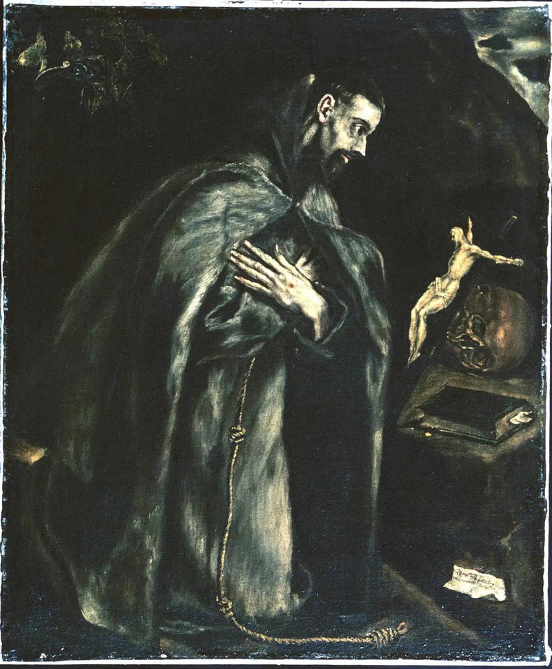 Saint François i bønn - El Greco