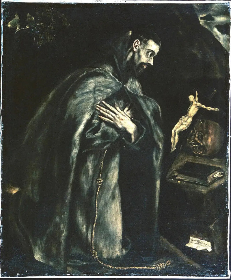 Saint François i bønn - El Greco