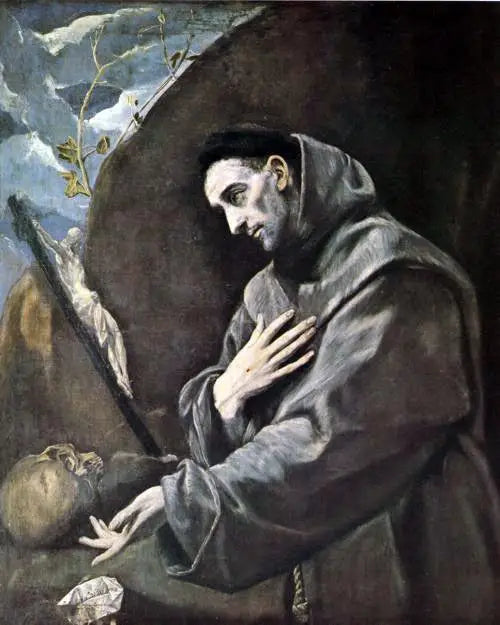 Saint François i bønn - El Greco