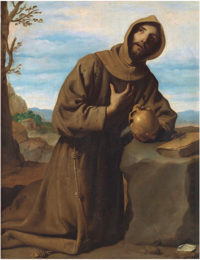 Saint François i bønn - Francisco de Zurbarán