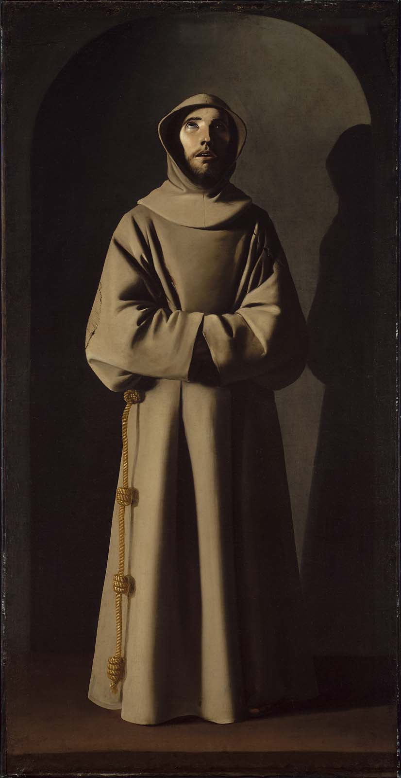 Saint François - Francisco de Zurbarán image 1 copie peinte à la main à l’huile