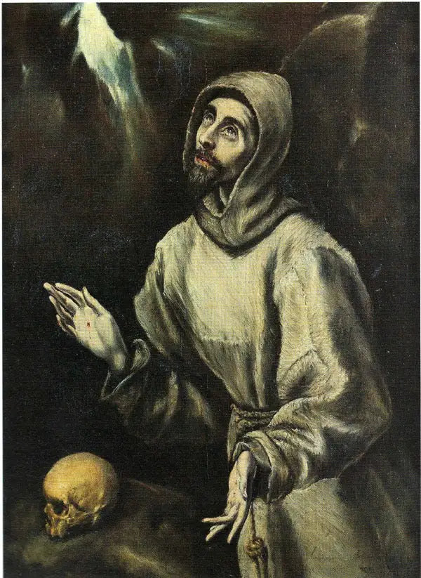 Saint François mottar stigmata - El Greco