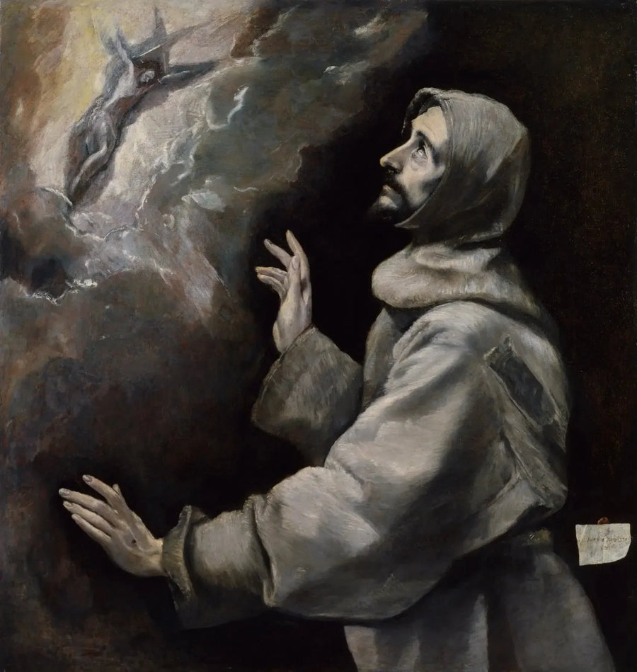 Saint François mottar stigmata - El Greco