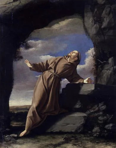 Saint François mottar stigmata - Orazio Gentileschi