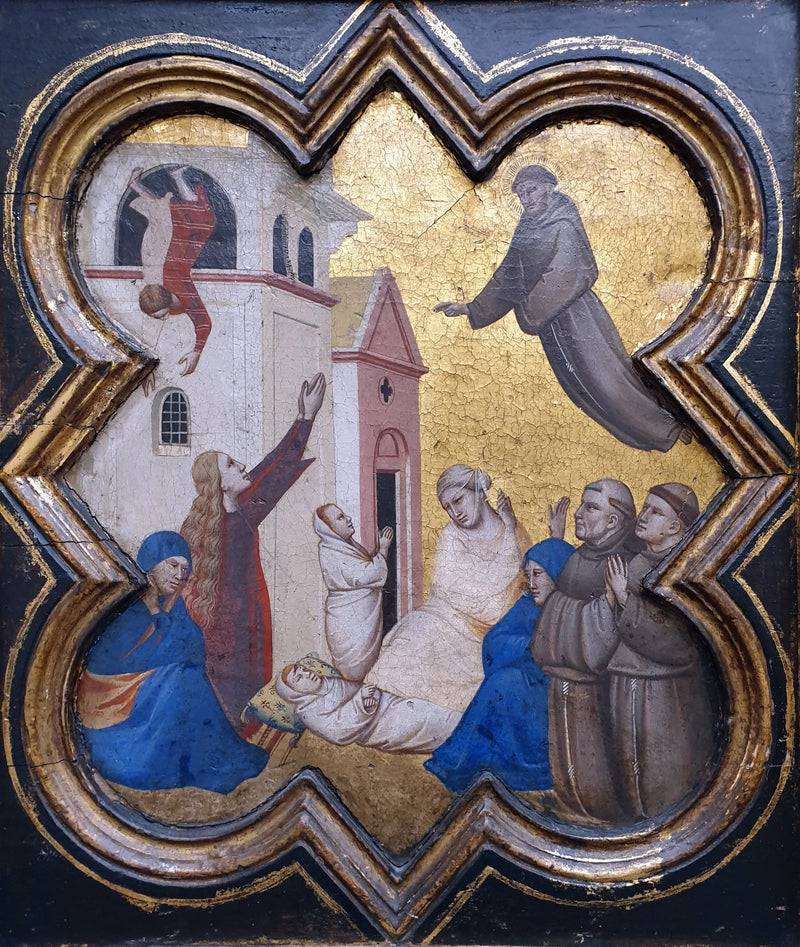Saint François vekker en barn - Taddeo Gaddi