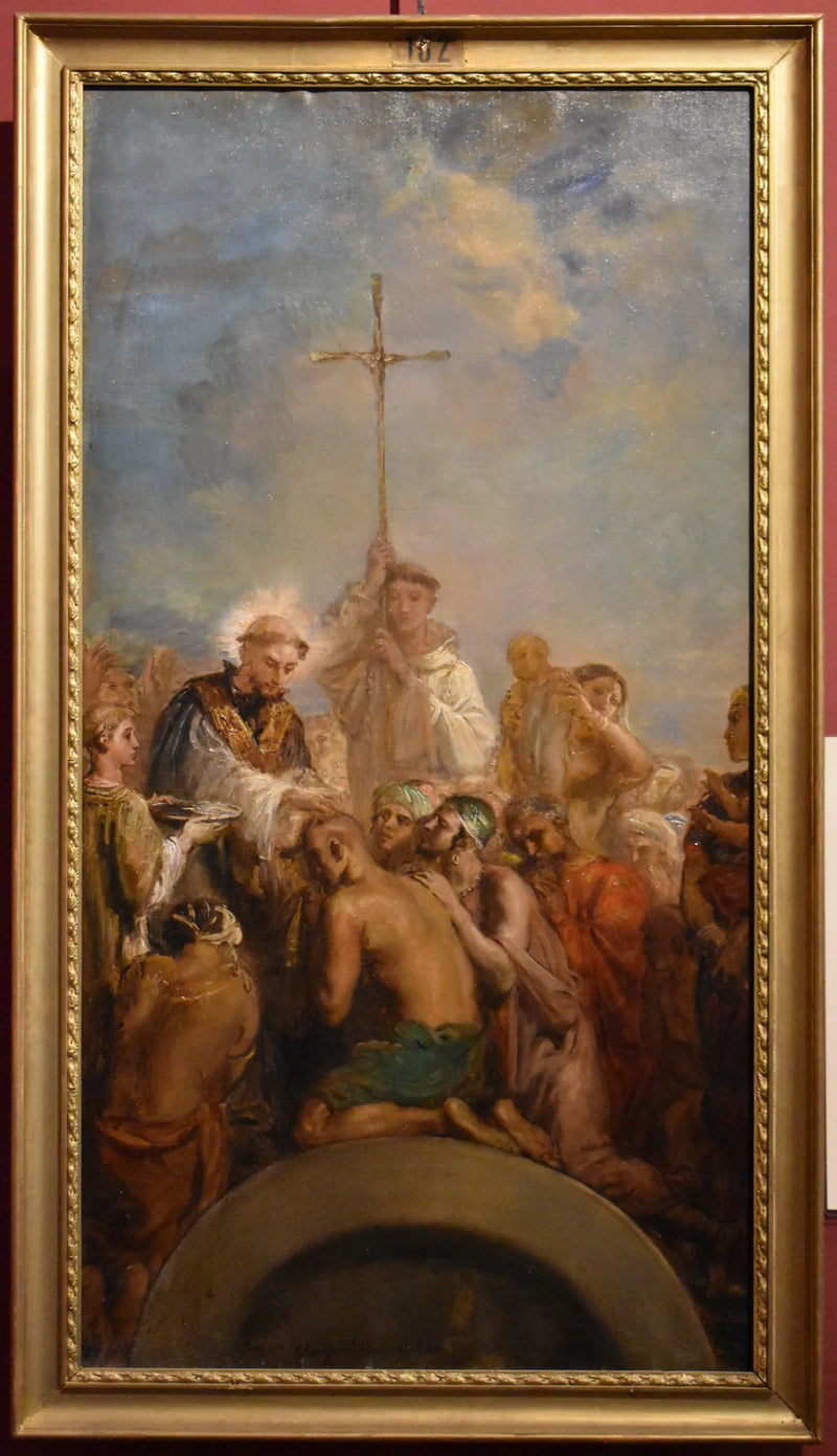 Saint François Xavier døper indianerne - Théodore Chassériau