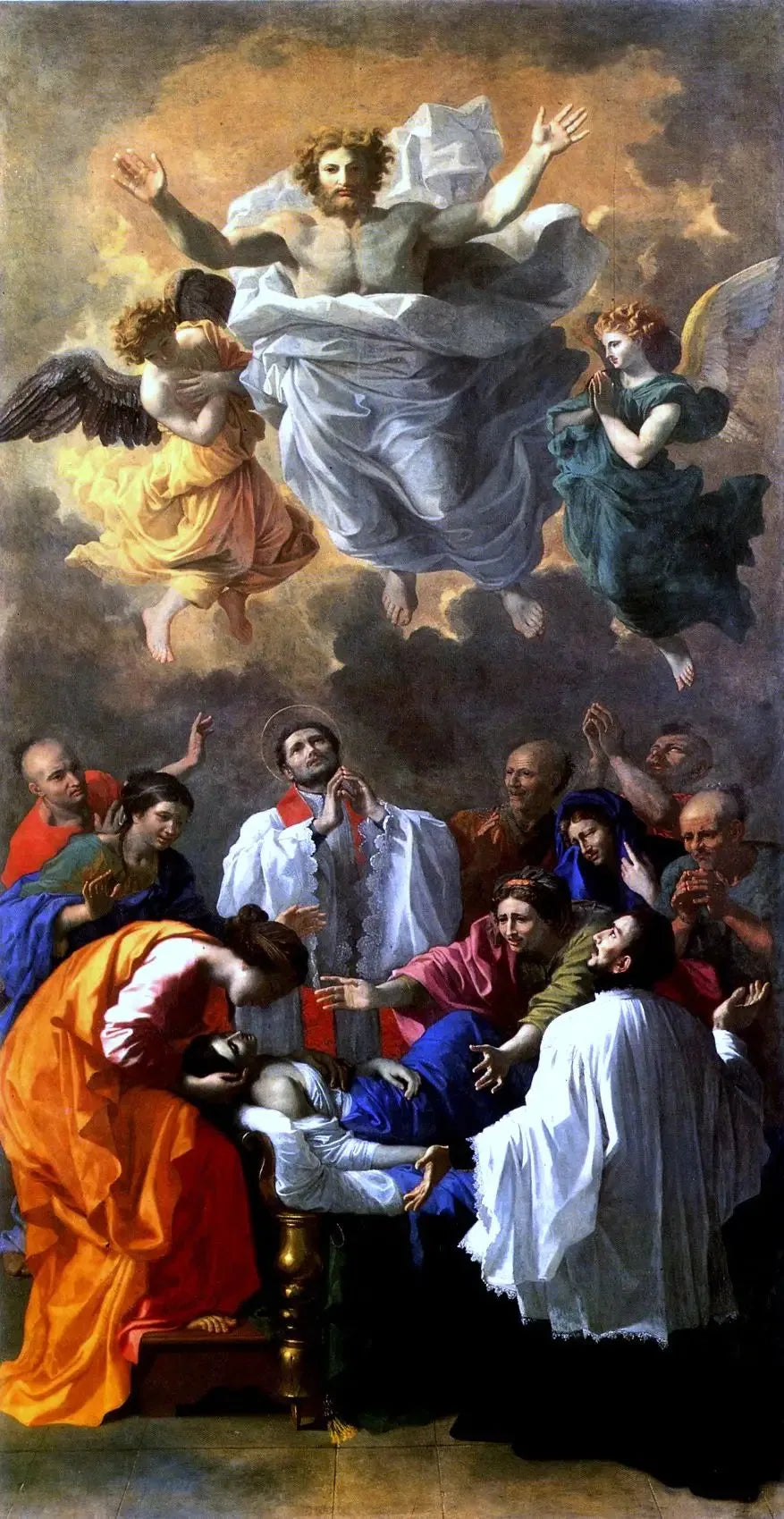 Saint François-Xavier vekker livet til datteren til en innbygger i Cangoxima, Japan - Nicolas Poussin