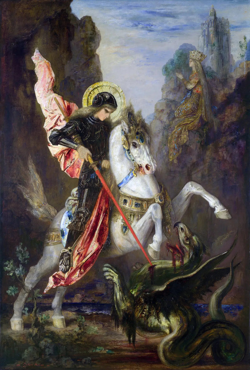 Saint Georges og Dragen - Gustave Moreau