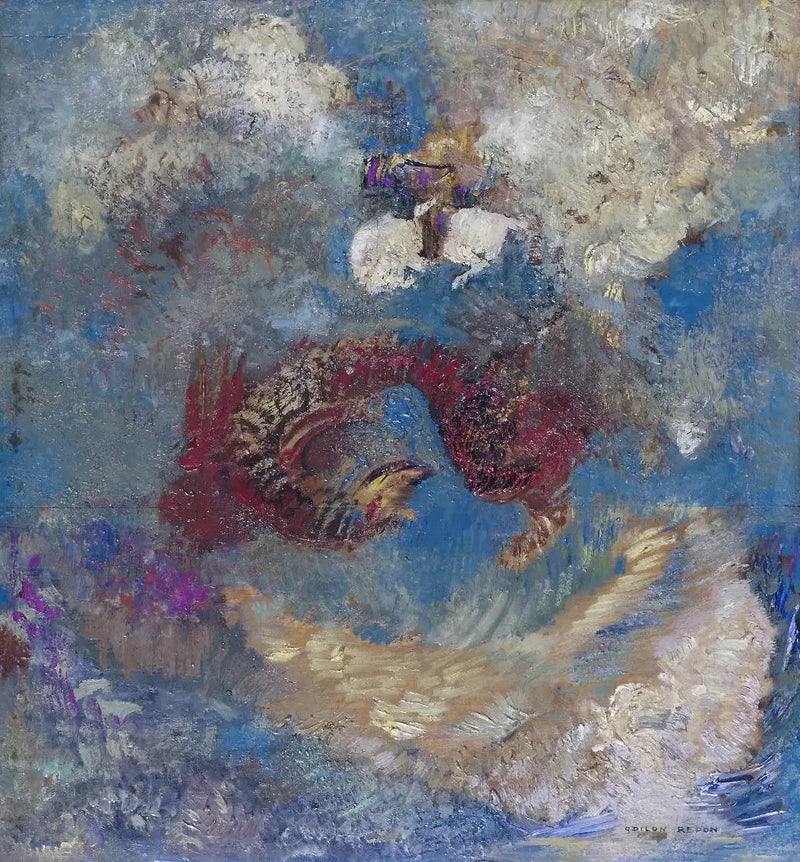 Saint Georges og dragen - Odilon Redon