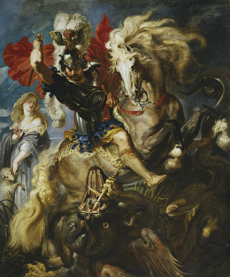 Saint Georges og Dragen - Peter Paul Rubens