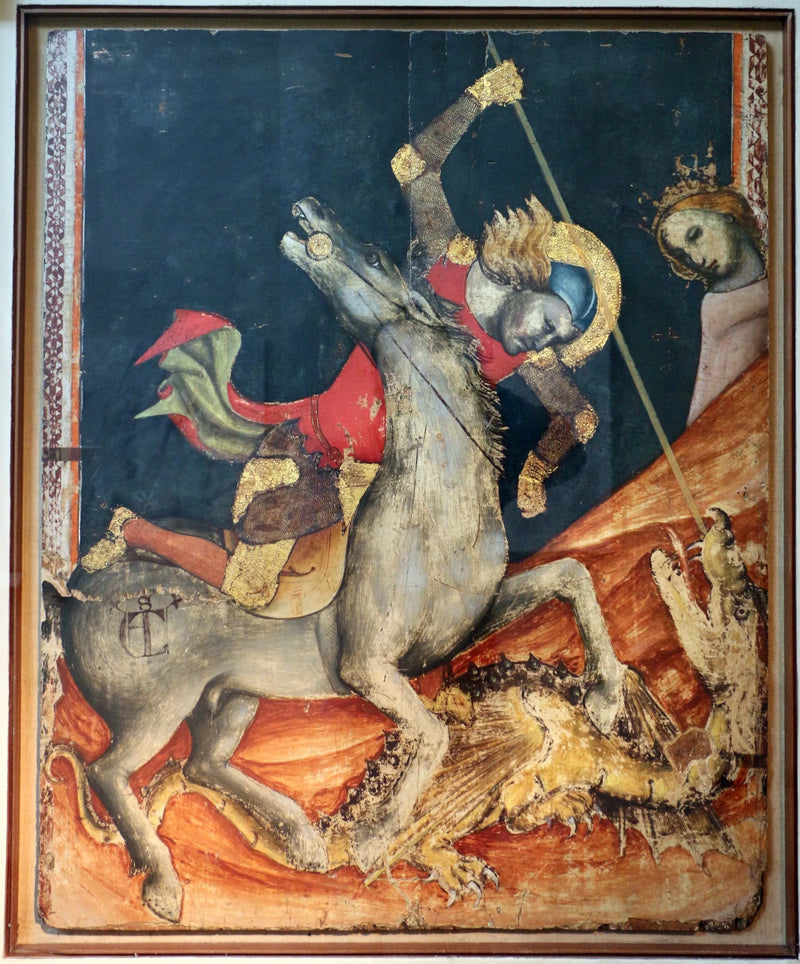 Saint Georg og Dragen - Vitale da Bologna