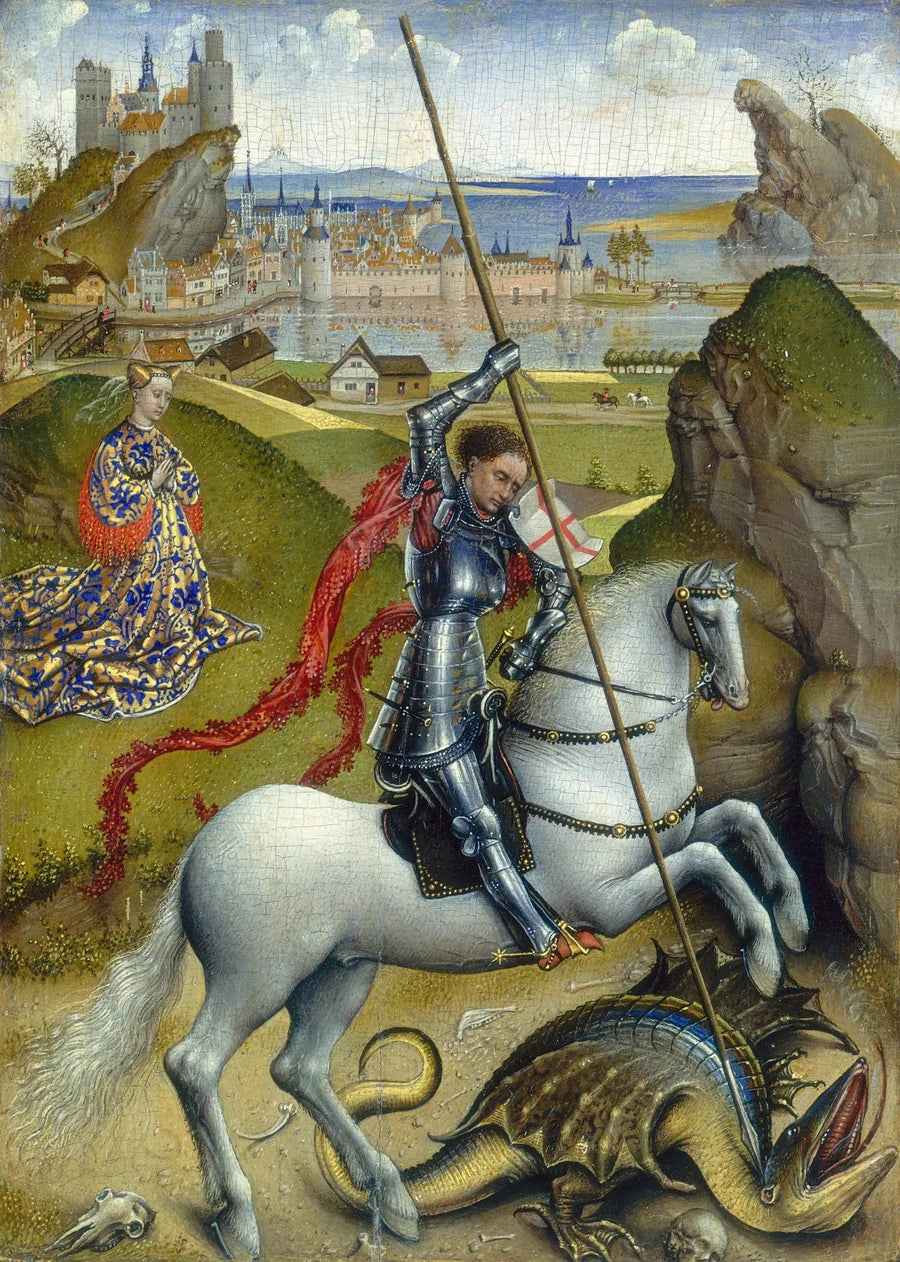 Saint Georges som bekjemper dragen - Rogier van der Weyden